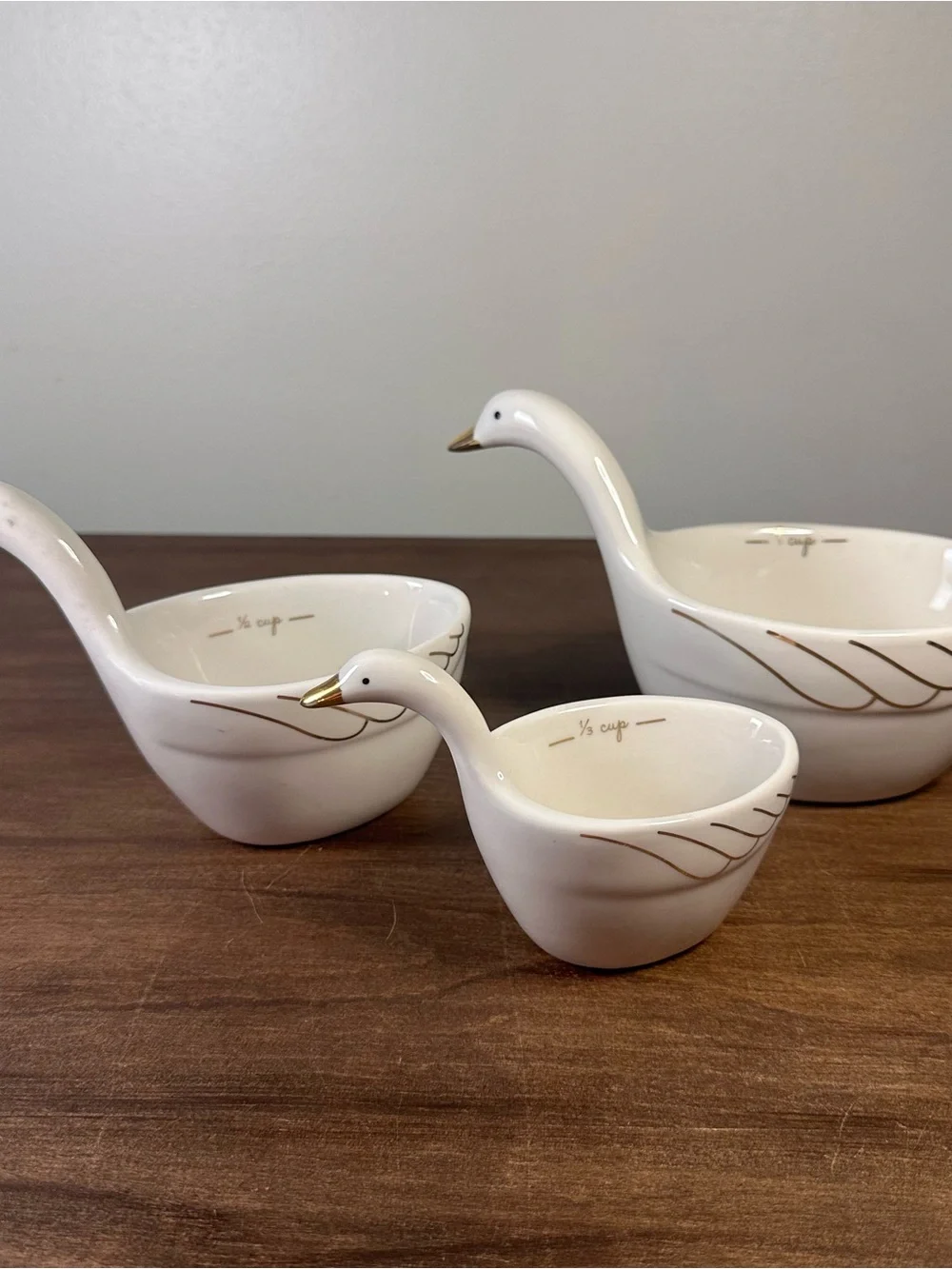 Anthropologie Gaggle Of Geese Nesting Measuring Cups Set of 3